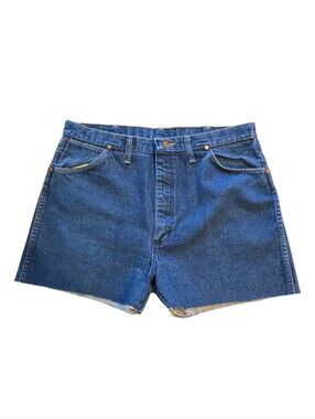 Wrangler 38x34 Classic Denim Cut Off Shorts